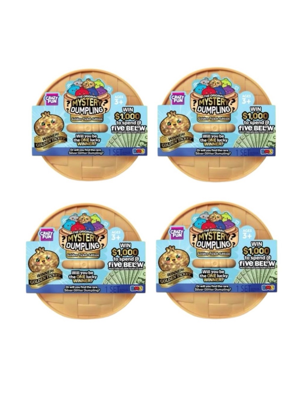 Super Rare! First time drop!
Limited Edition Golden Ticket Dumpling Edition
